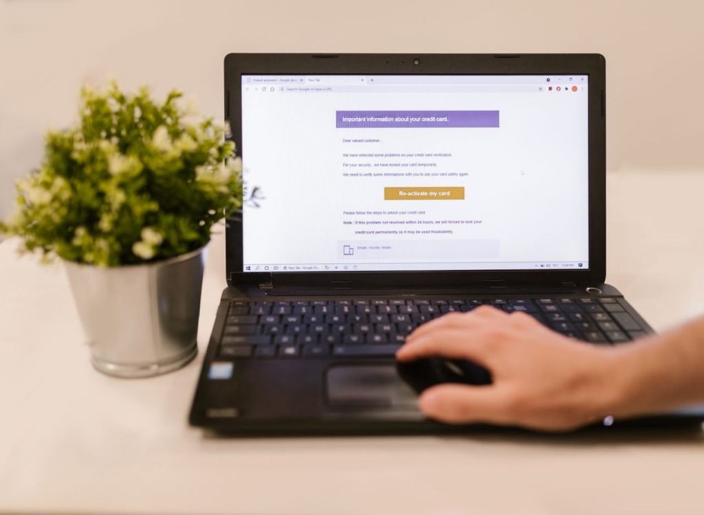 Laptop showing an email marketing campaign designed by our email marketing agency